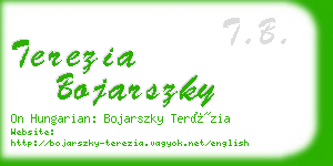 terezia bojarszky business card